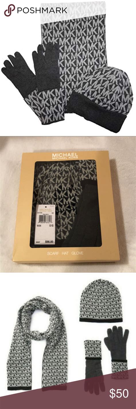 michael kors ladies scarf|Michael Kors hat and gloves.